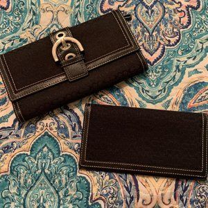 Coach wallet and checkbook
